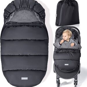 Orzbow Universal Baby Stroller Fleece Jacket Bag Black